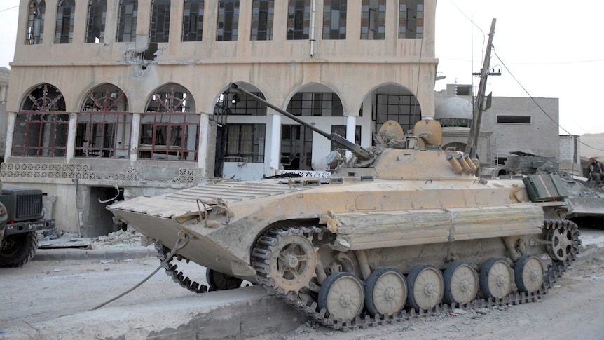 Syrian tank in Al-Sahl