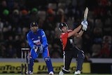 England's Craig Kieswetter hits out during an ODI against India in Southampton in September 2011.