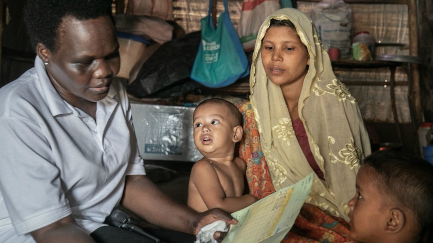 Rashida, who'd never seen a foreigner before coming to Cox's Bazar.