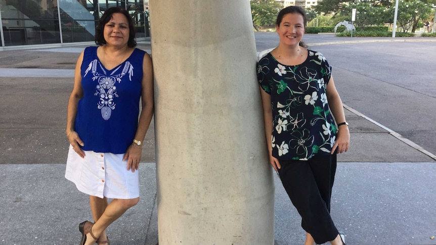 Vicki Hartman and Daniella Mayer from the Australian Council For Adult Literacy at Darwin Convention Centre