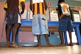 Indigenous voters cast their votes.