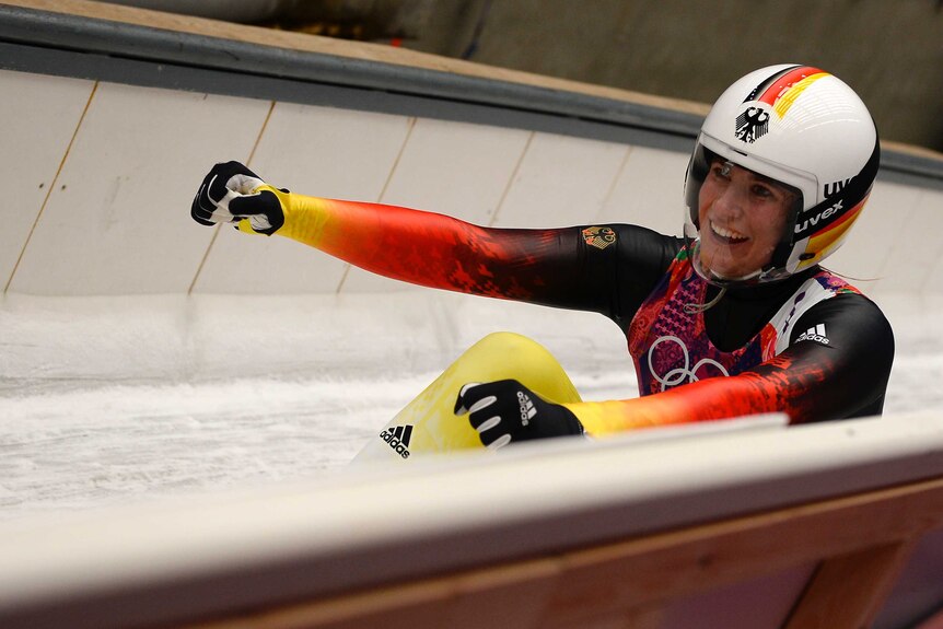 Natalie Geisenberger wins gold for Germany in singles luge