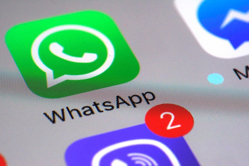 WhatsApp communications app appears on a smartphone next to Viper and Messanger.