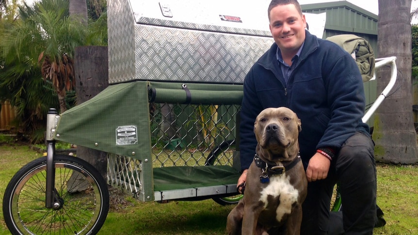 Former soldier Royce Hardman and Trigger