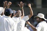 Main rival ... India celebrate during the third Test win over Australia in Perth