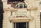 The Meckering hall after the magnitude-6.5 earthquake struck in 1968
