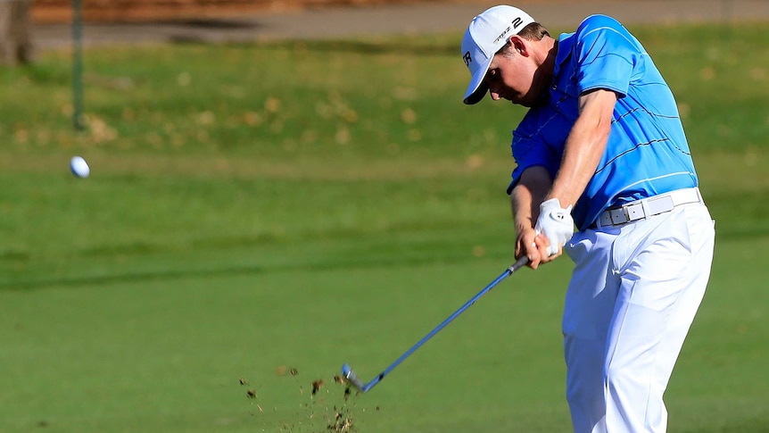Justin Leonard plays the last in the third round of the Tampa Bay Championship.