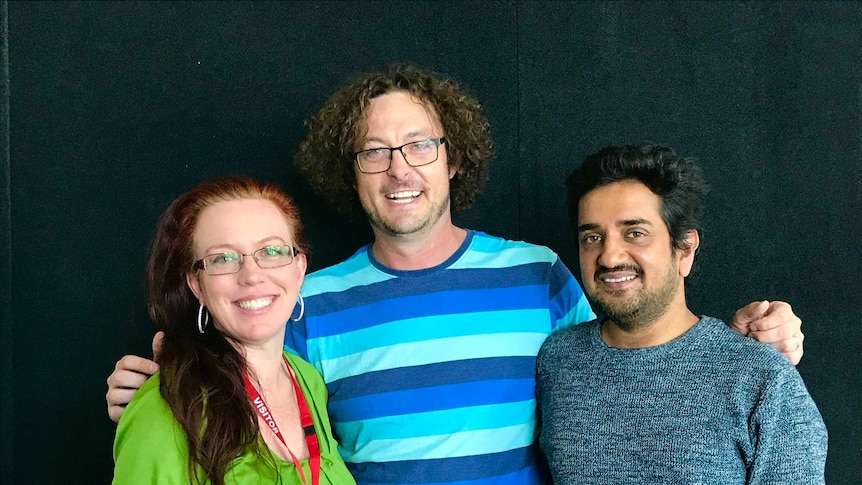 Dr Rachel Hannam and Hayden Foote and Ashwin Segkar