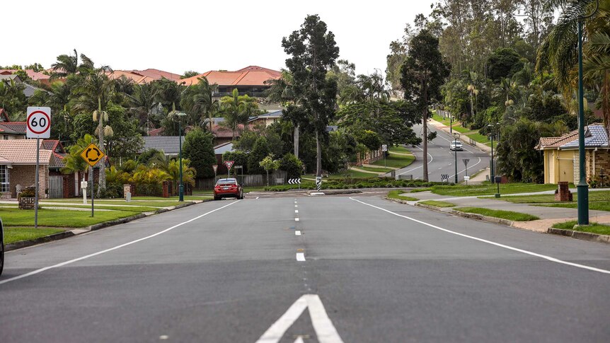 A suburban street in Albany Creek on Brisbane's north.