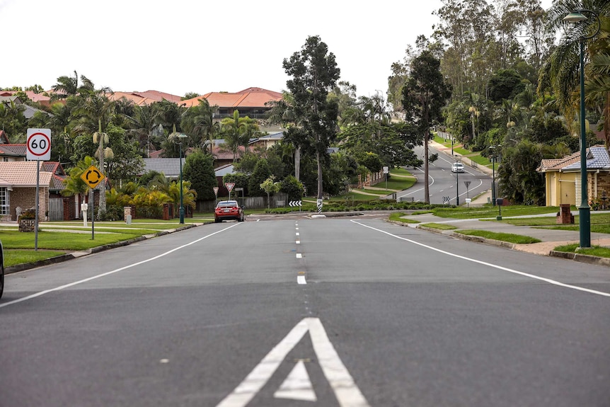 A suburban street in Albany Creek on Brisbane's north.