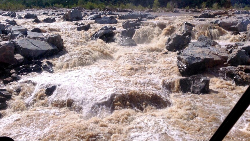 Rapids on the Einasleigh River in Queensland's Gulf Country.
