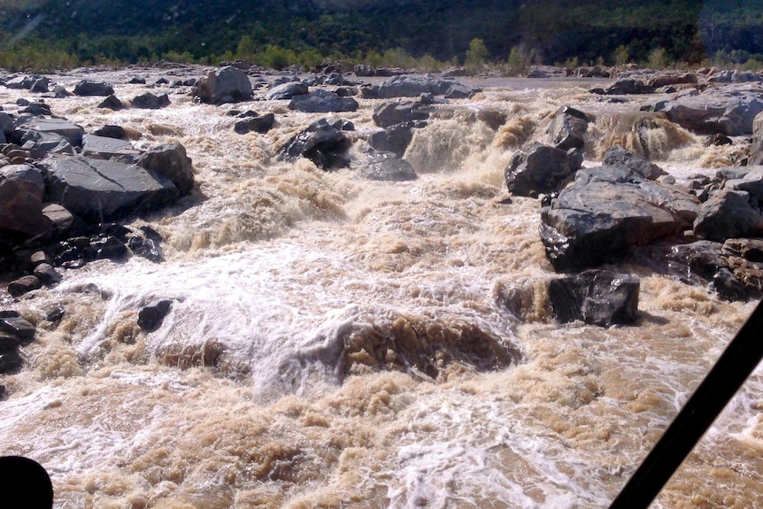 Rapids on the Einasleigh River in Queensland's Gulf Country.