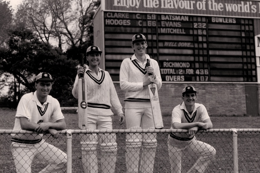 Jamie Mitchell 1988 Richmond with teammates