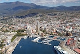 Aerial of Fragrance Group hotel proposed for Hobart