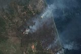 A satellite view of the Deepwater bushfire