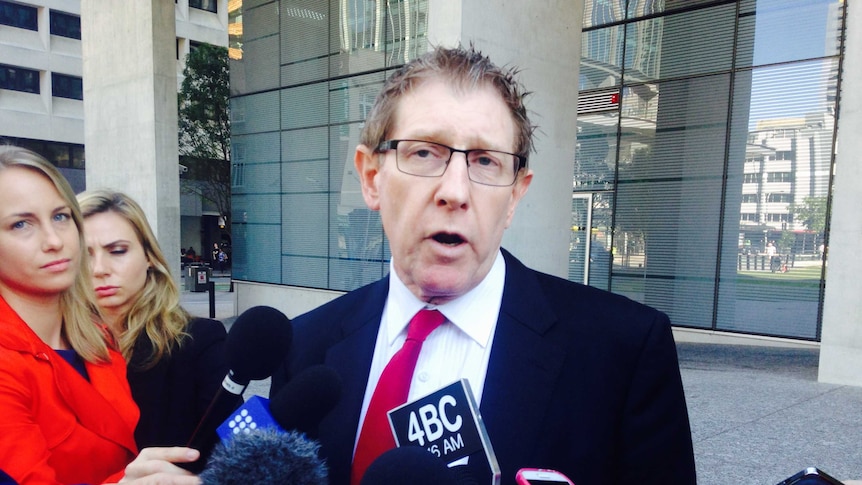 Bruce Flegg outside the Supreme Court.