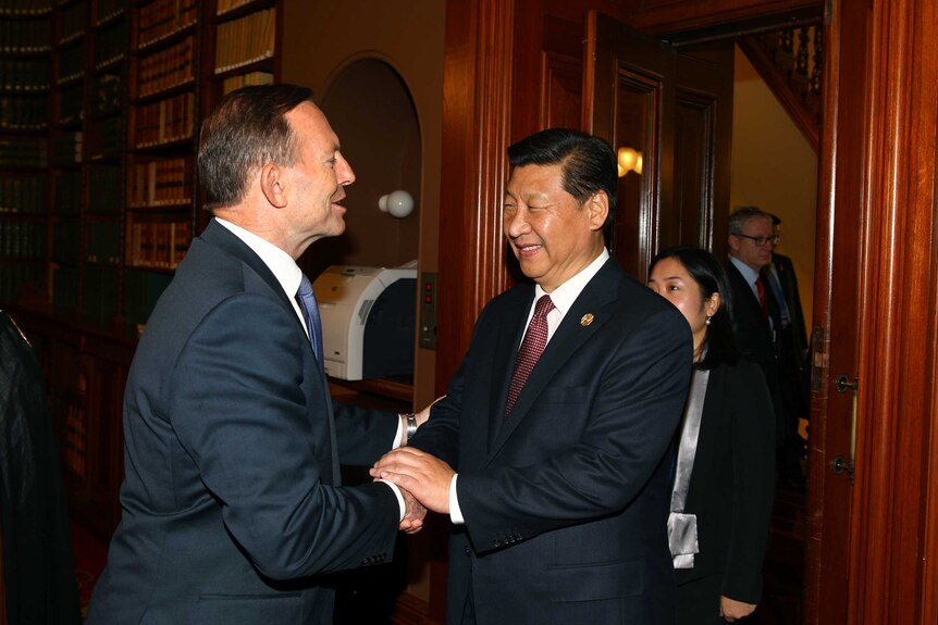 Abbott and Xi Jinping