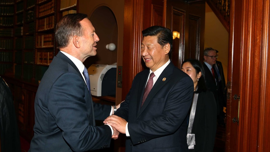 Abbott and Xi Jinping