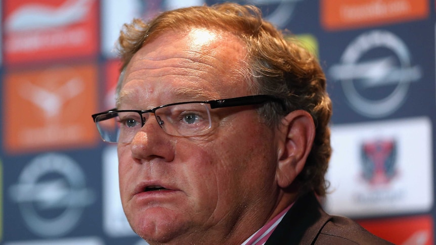 Melbourne club president Don McLardy at a press conference in April 2013.