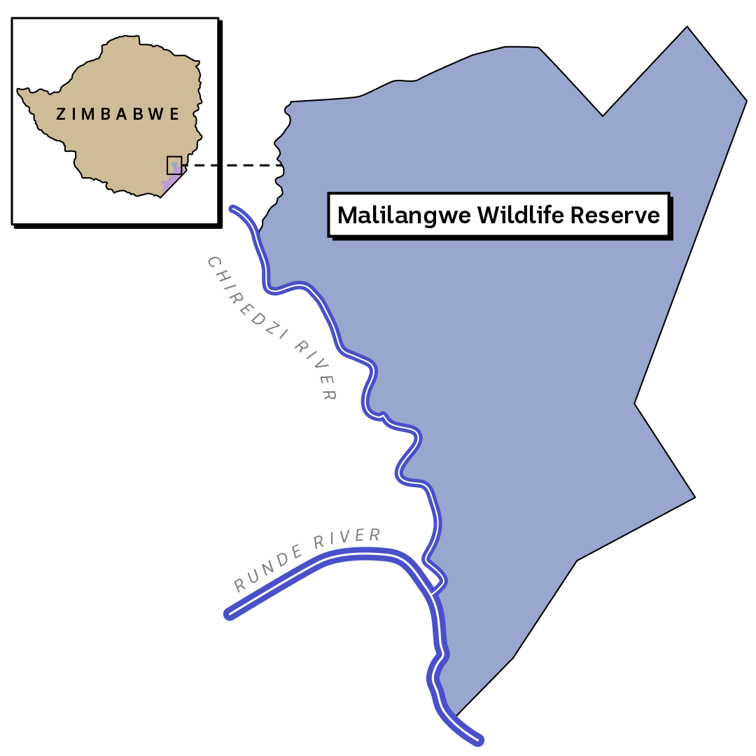 A map of Malilangwe.