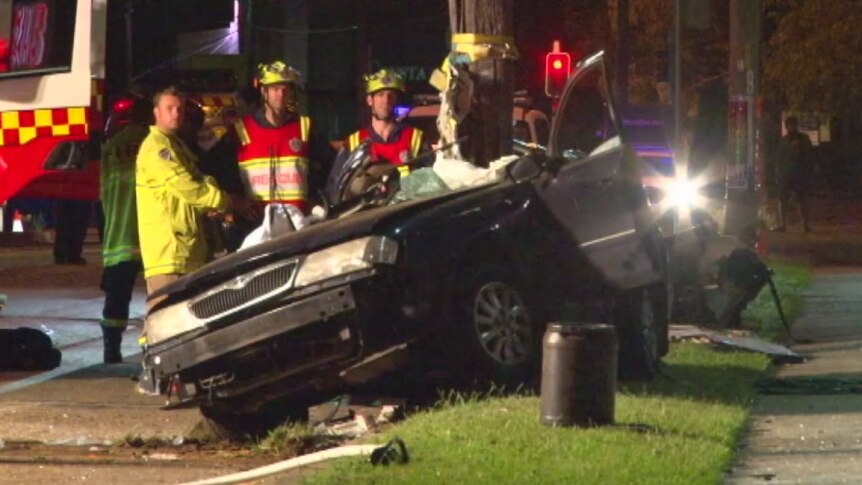 Fatal car crash at Belmore