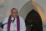 bishop saunders gives a speech