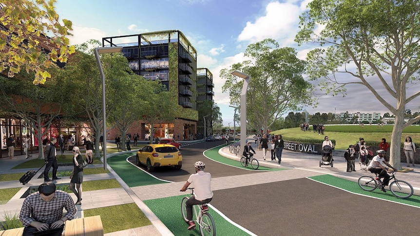 An artist's impression of new suburb Arden