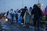 Asylum seekers arrive in Austria