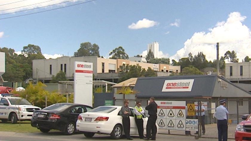 The body of a 61-year-old security guard was found at a steel recycling plant at West Burleigh.