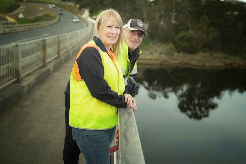 Angela Knight and Mark Bartlett on bridge