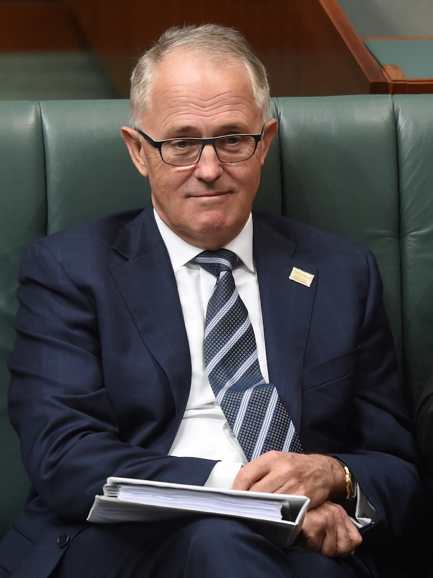 Malcolm Turnbull sits in the House of Representatives