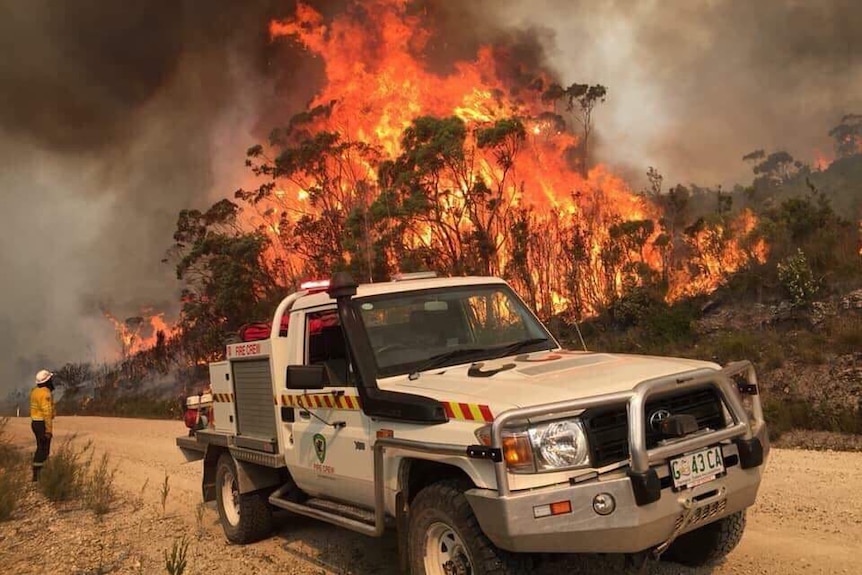 Fire near Miena