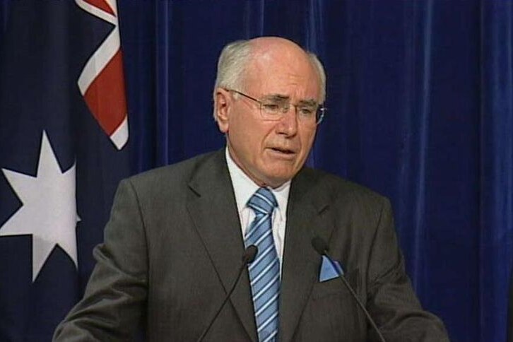 The pledges were made by former prime minister John Howard (file photo).
