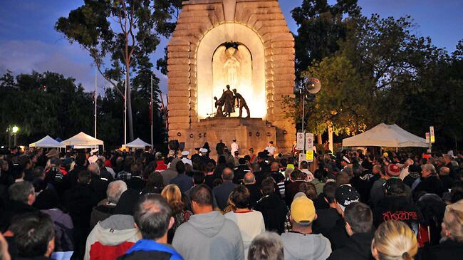 Dawn service in Adelaide