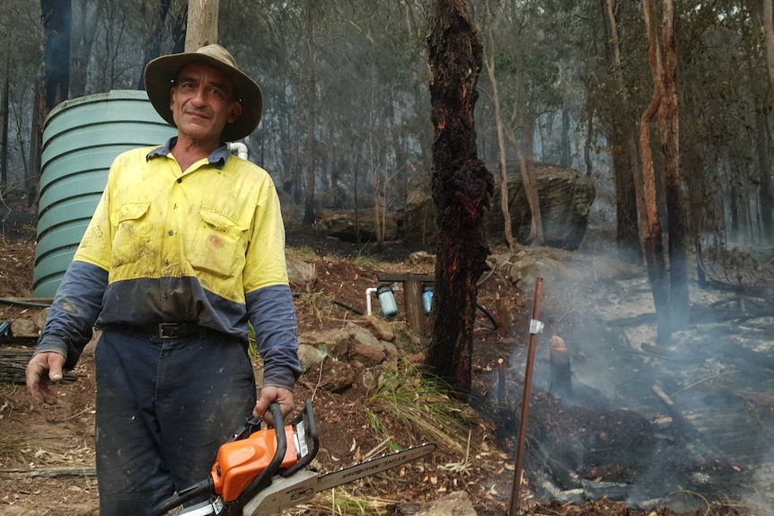 George Vassilimis has been preparing his home for bushfires
