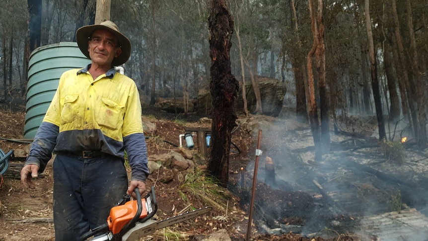 George Vassilimis has been preparing his home for bushfires
