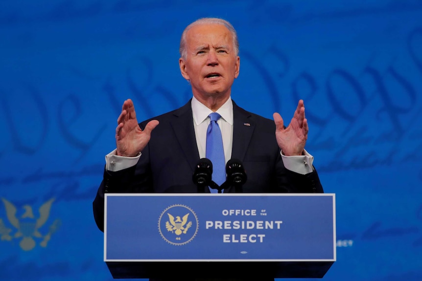 Joe Biden speaking media conference