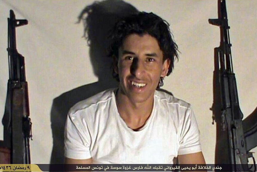 Undated image reportedly shows Tunisian gunman
