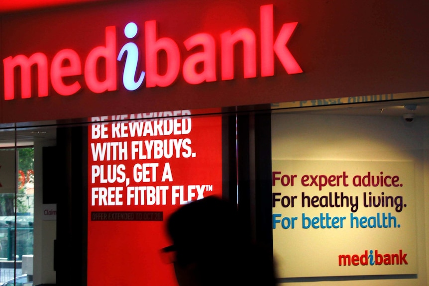 The outside of a Medibank branch.