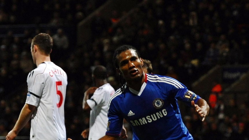 Bolton decimated ... Florent Malouda scored his 10th goal of the season just before half-time.