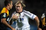 Schalk Burger makes a break for the Stormers.