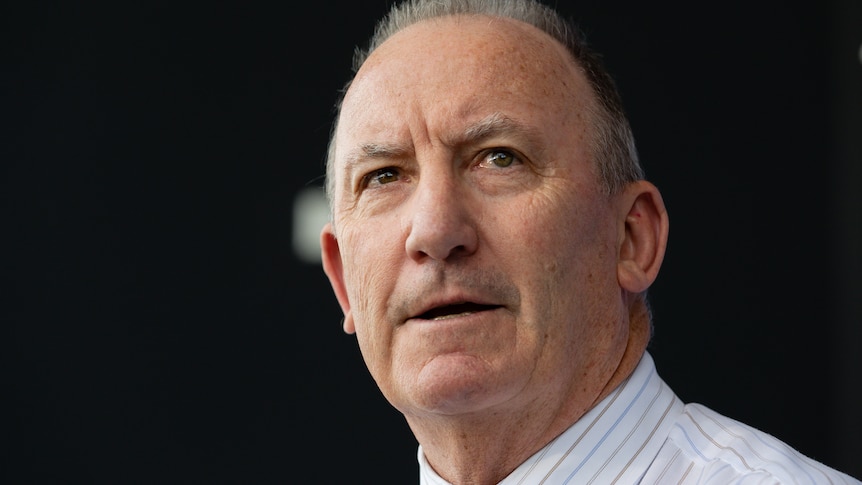 West Coast Eagles Chief Executive Officer Trevor Nisbett speaks at a press conference