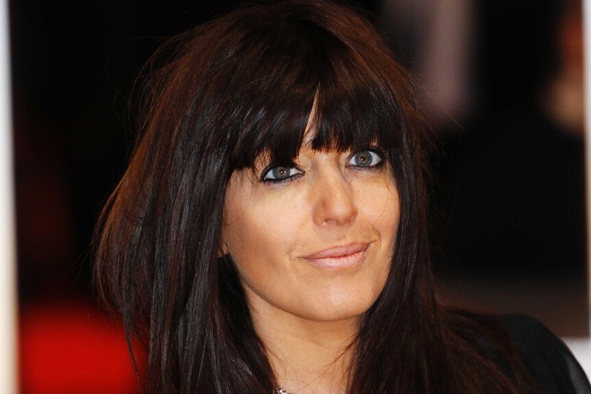 Presenter Claudia Winkleman arrives for the British Academy of Film and Television Arts (BAFTA) awards ceremony.