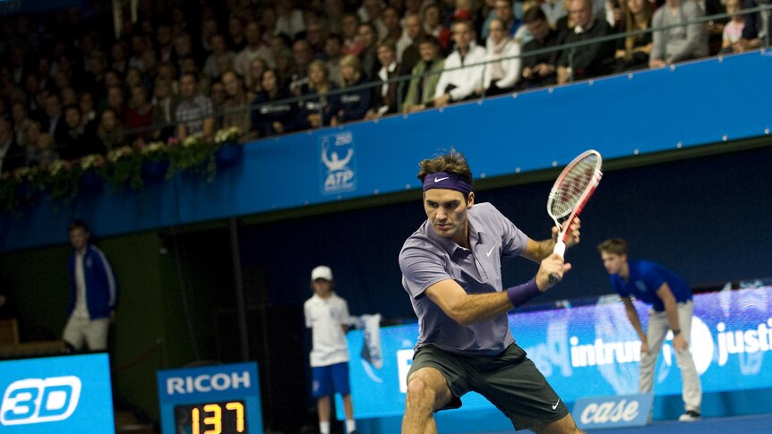 Roger Federer strolled into the second round (file photo)