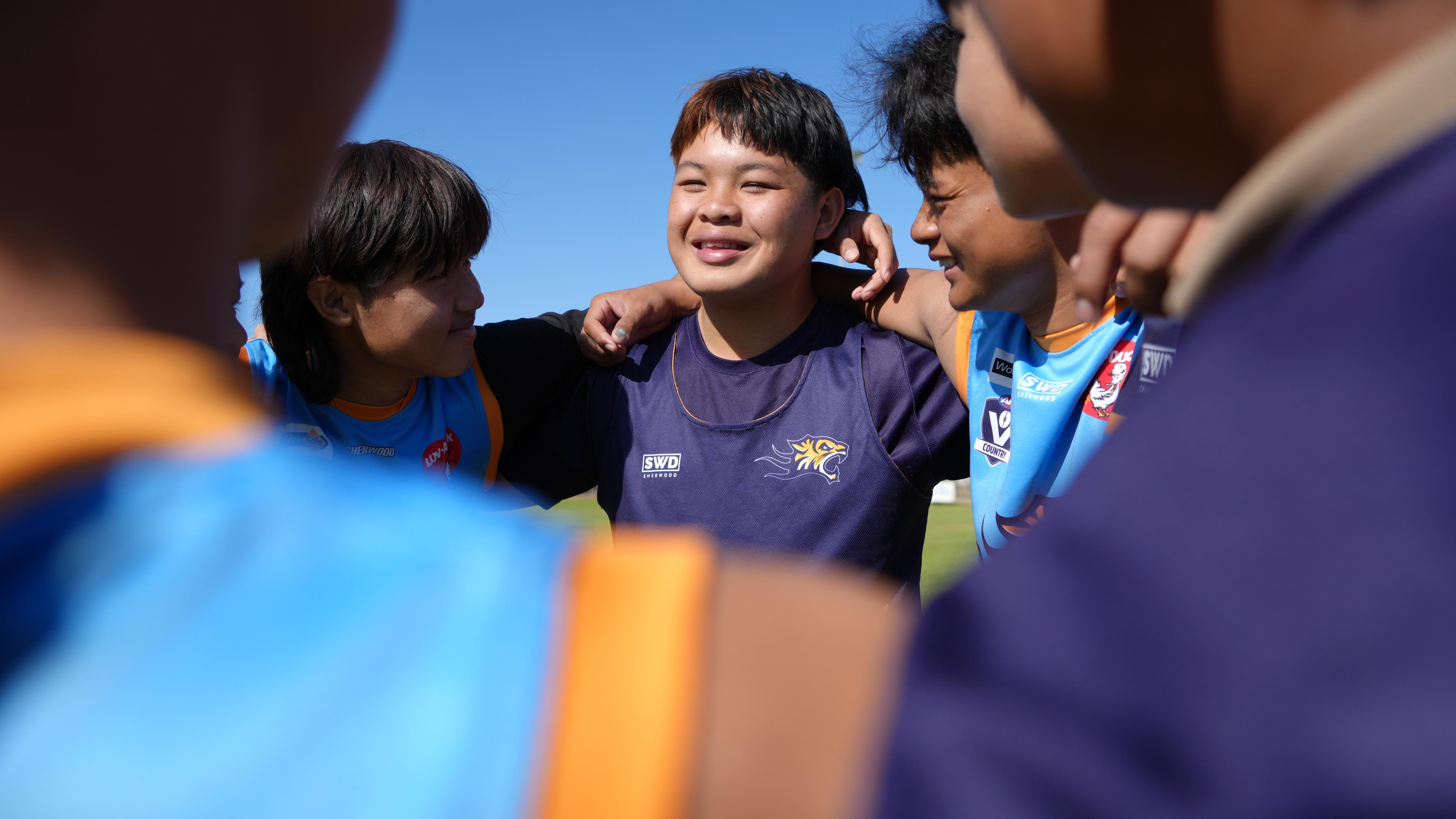 Premiership winner Ah Nee Nwe wants to be first Karen AFL player