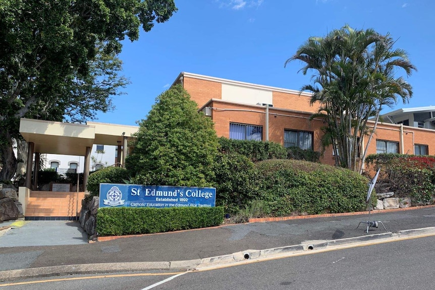 A school building with the sight St Edmund's college