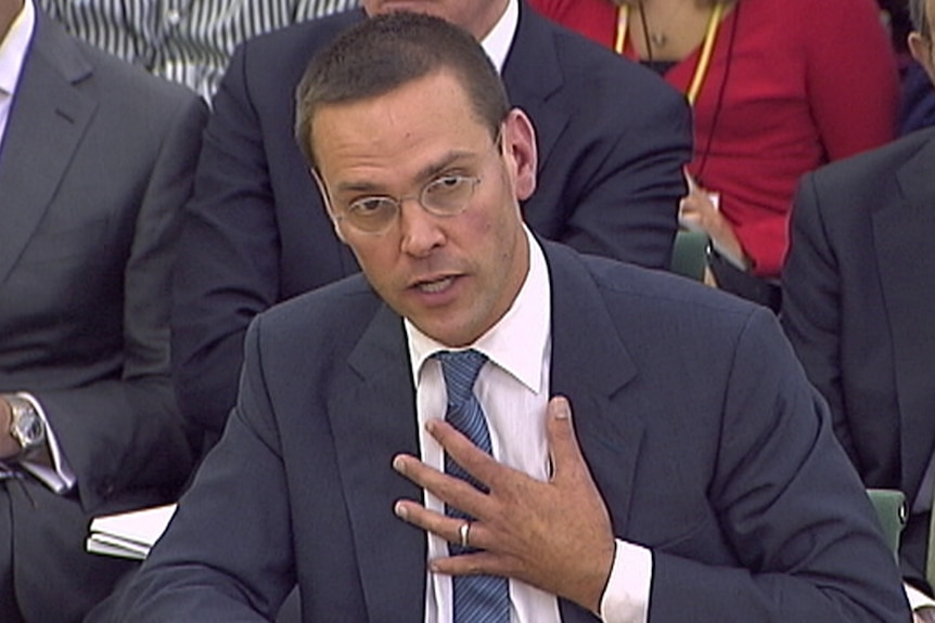 'I would like to say just how sorry I am' ... James Murdoch.