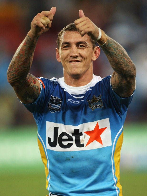Mat Rogers salutes the crowd