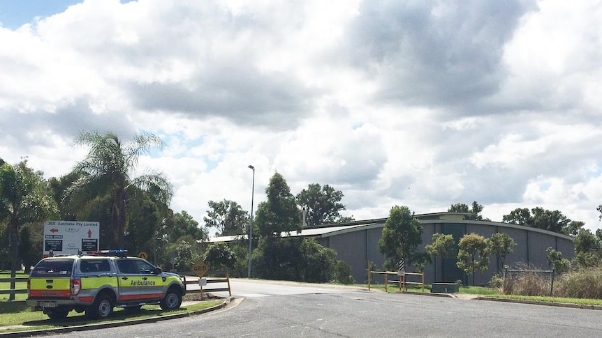 The explosion went off at the Ipswich JBS abattoir about 9:00am.
