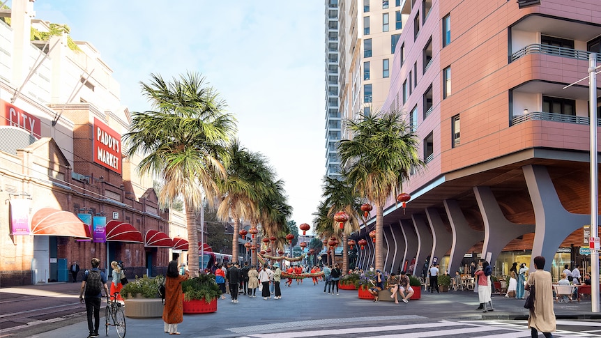 An artist's impression of what Hay Street will look like after the plan.
